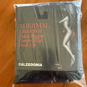 Calzedonia Black Thermal Leggings Total Shaper